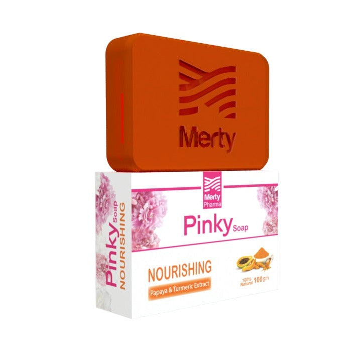 Pinky skin natural soap bar with Papaya & turmeric extract -100 gm