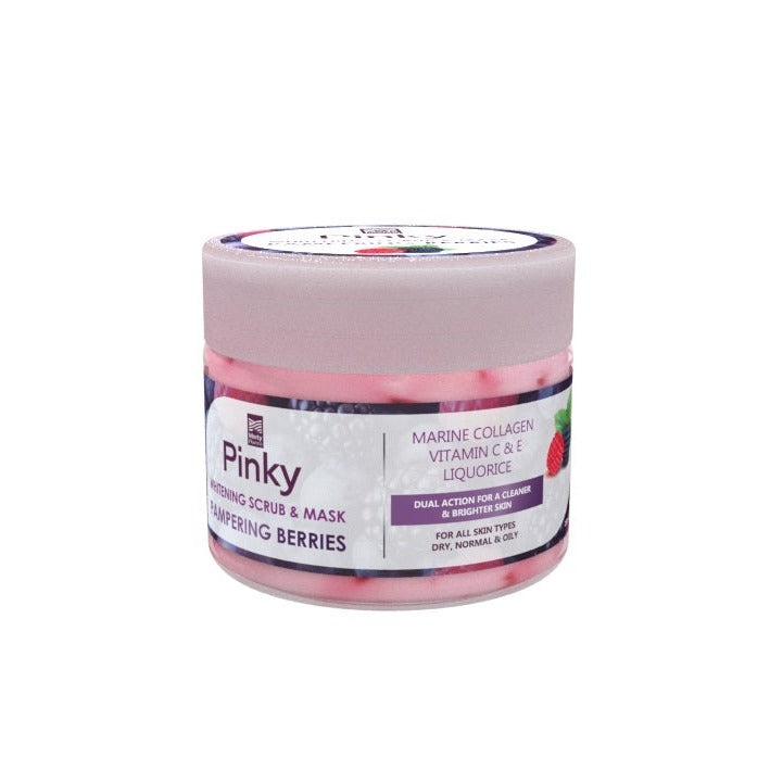 Pinky whitening scrub & mask 2x1 pampering berries 300 gm