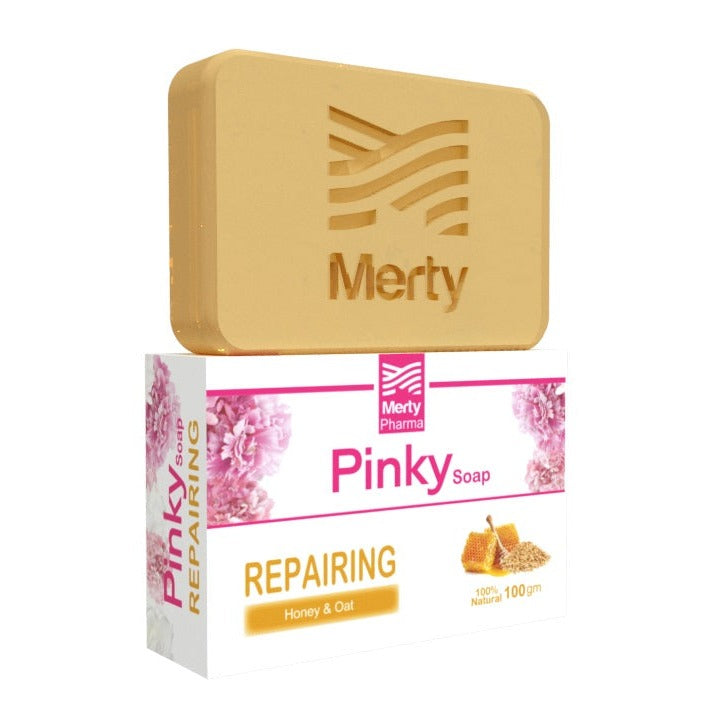 Pinky Skin Natural Soap Bar With Honey & Oats - 100 gm