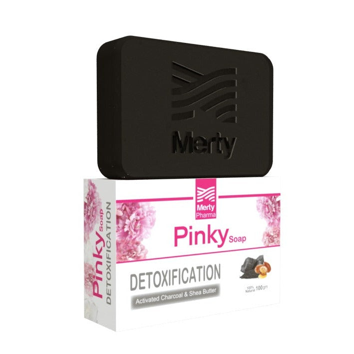 Pinky Skin Natural Soap Bar With Activated Charcoal 100 Gm