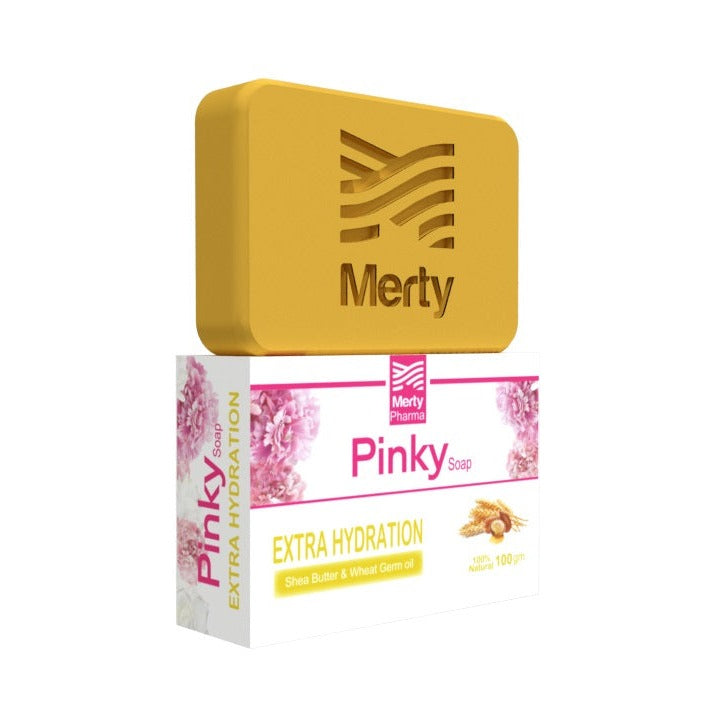 Pinky Skin Natural Soap Bar With Shea & Wheat Germ Oil - 100 gm