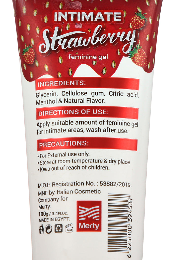 Merty Intimate Strawberry Feminine washable gel - 100 Ml 3