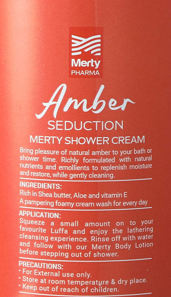 Merty Shower Cream Amber & White Musk - 500 Ml 2