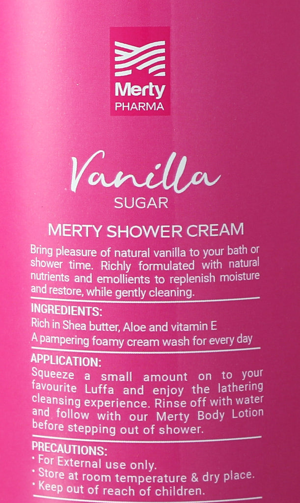 Merty Shower Cream Vanilla Sugar - 500 Ml 2