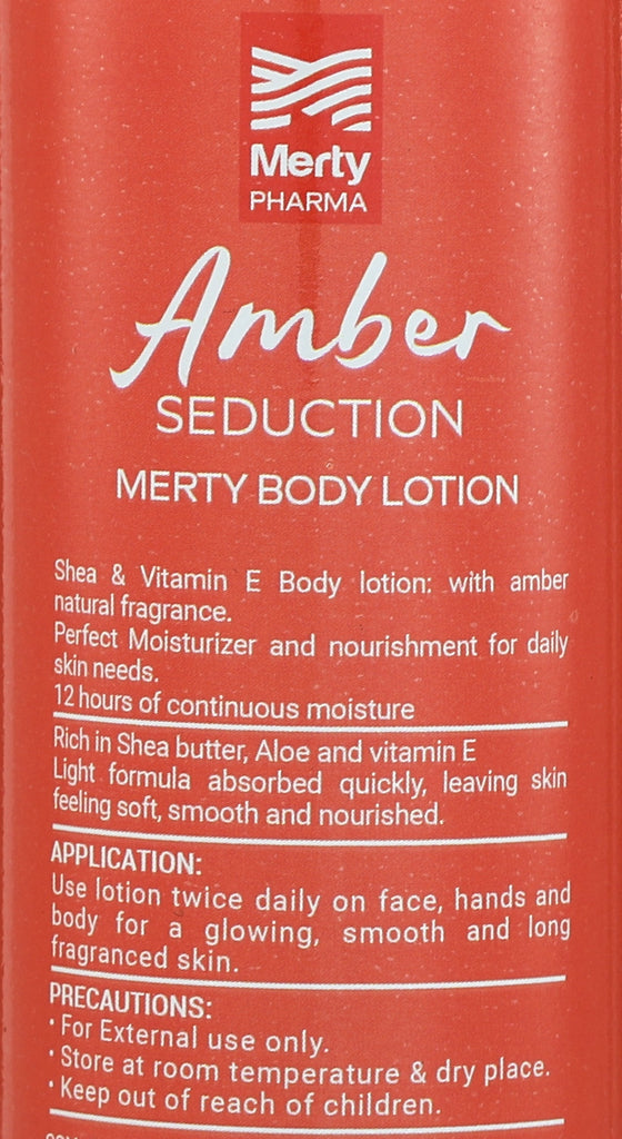 Merty Body Moisturizing Lotion Amber & White Musk 4