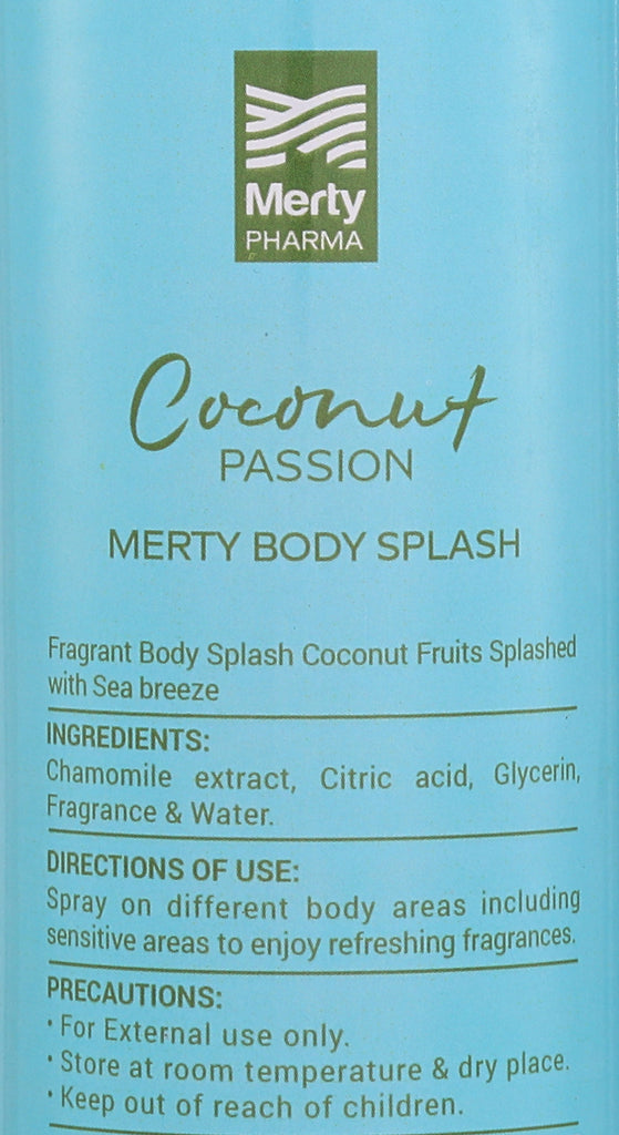 Merty Body Splash Coconut Passion 2