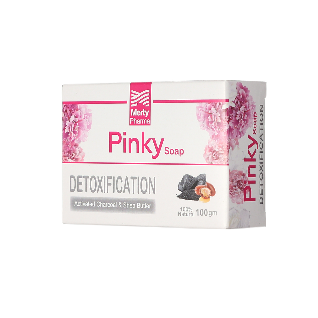 Pinky Skin Natural Soap Bar With Activated Charcoal 100 Gm 2